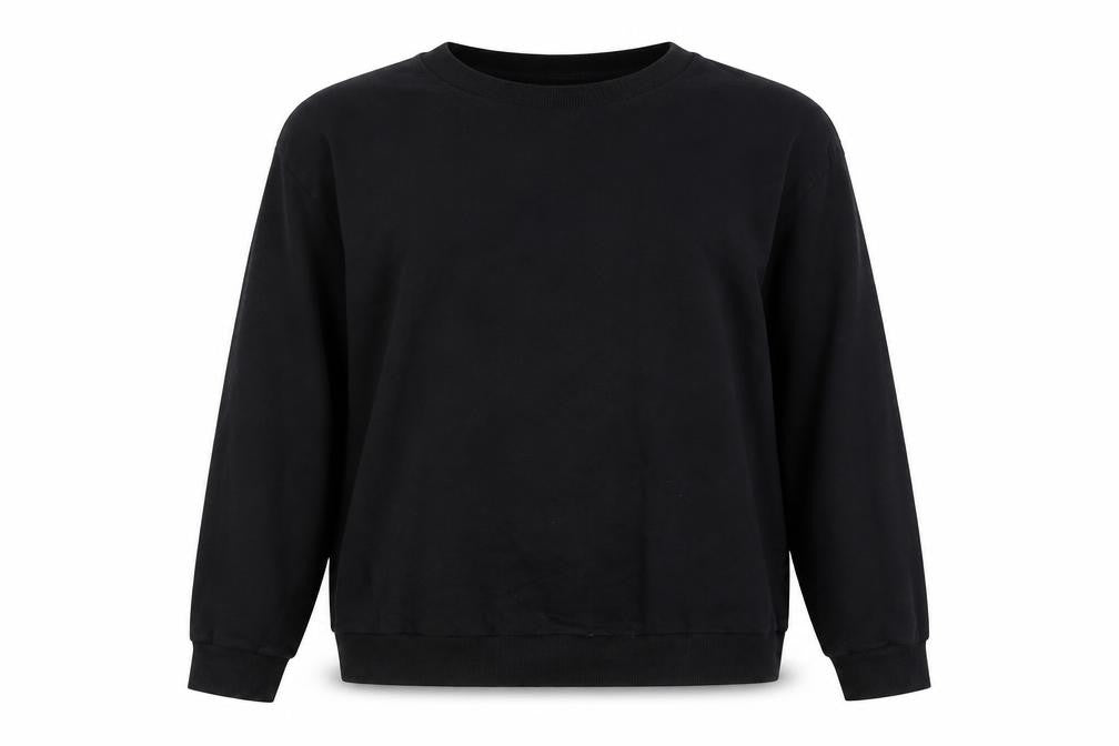 Front view of ASOS women’s black jumper, size UK 10