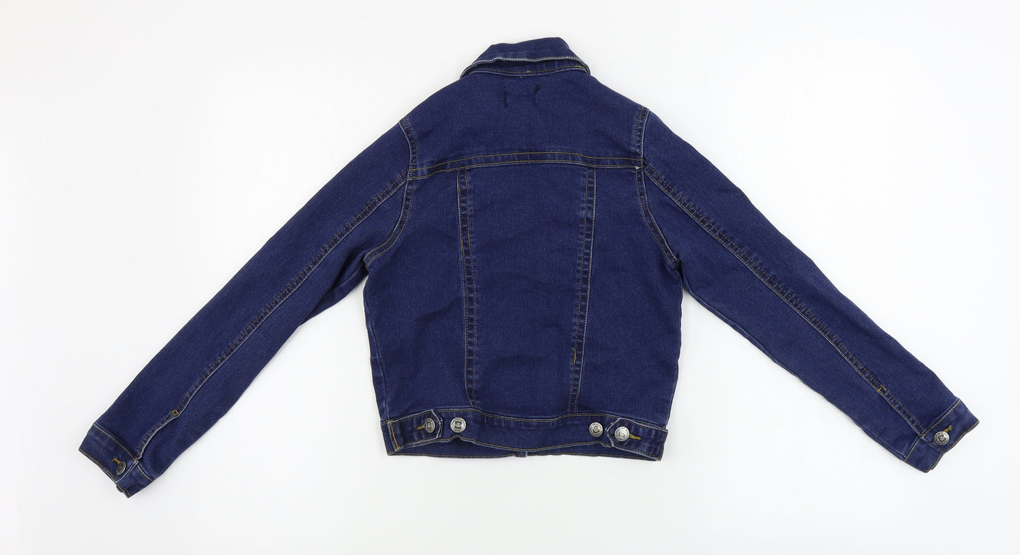 Tractor Girls Blue   Jacket Coat Size 10 Years