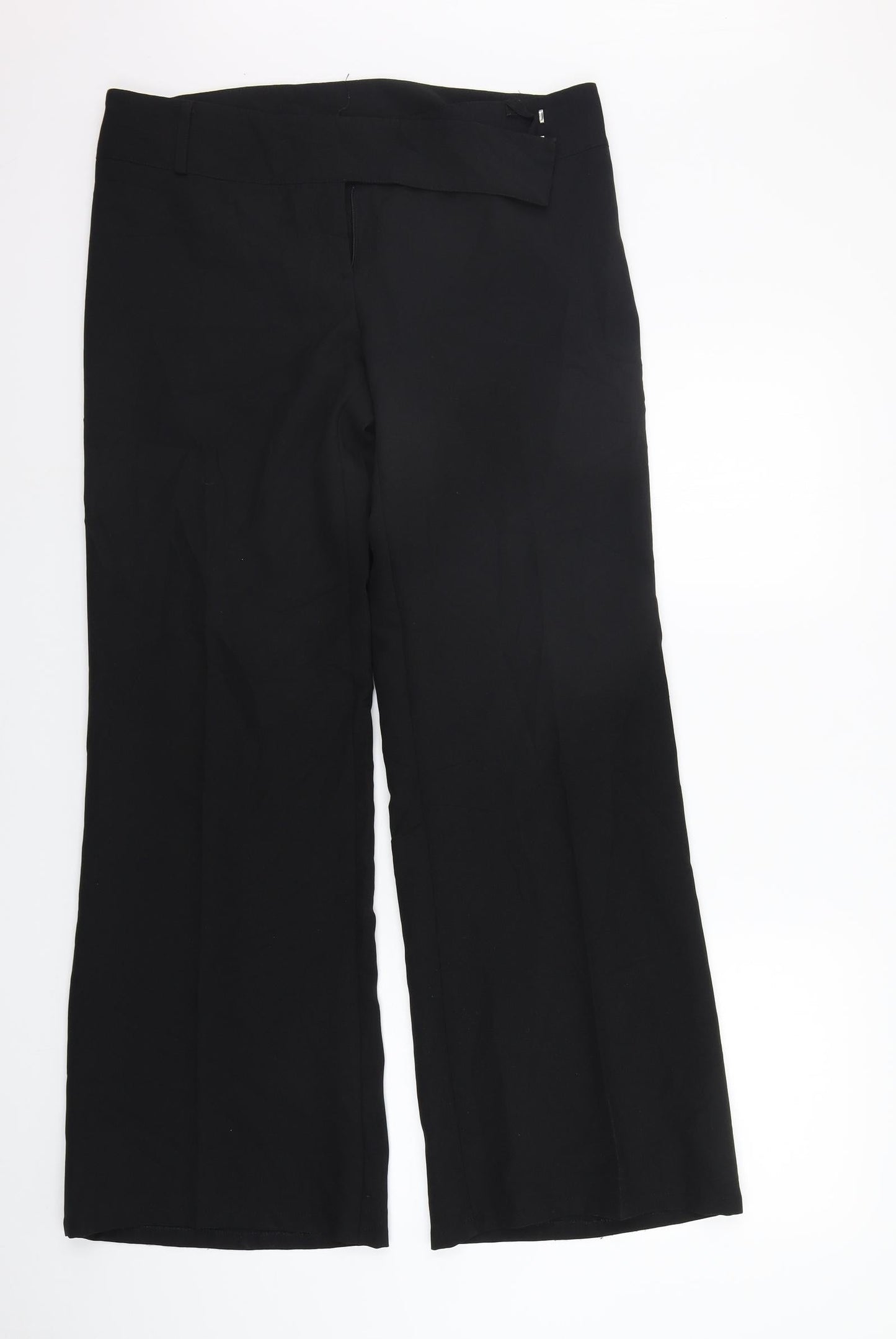 Internacionale Womens Black   Trousers  Size 14 L30 in
