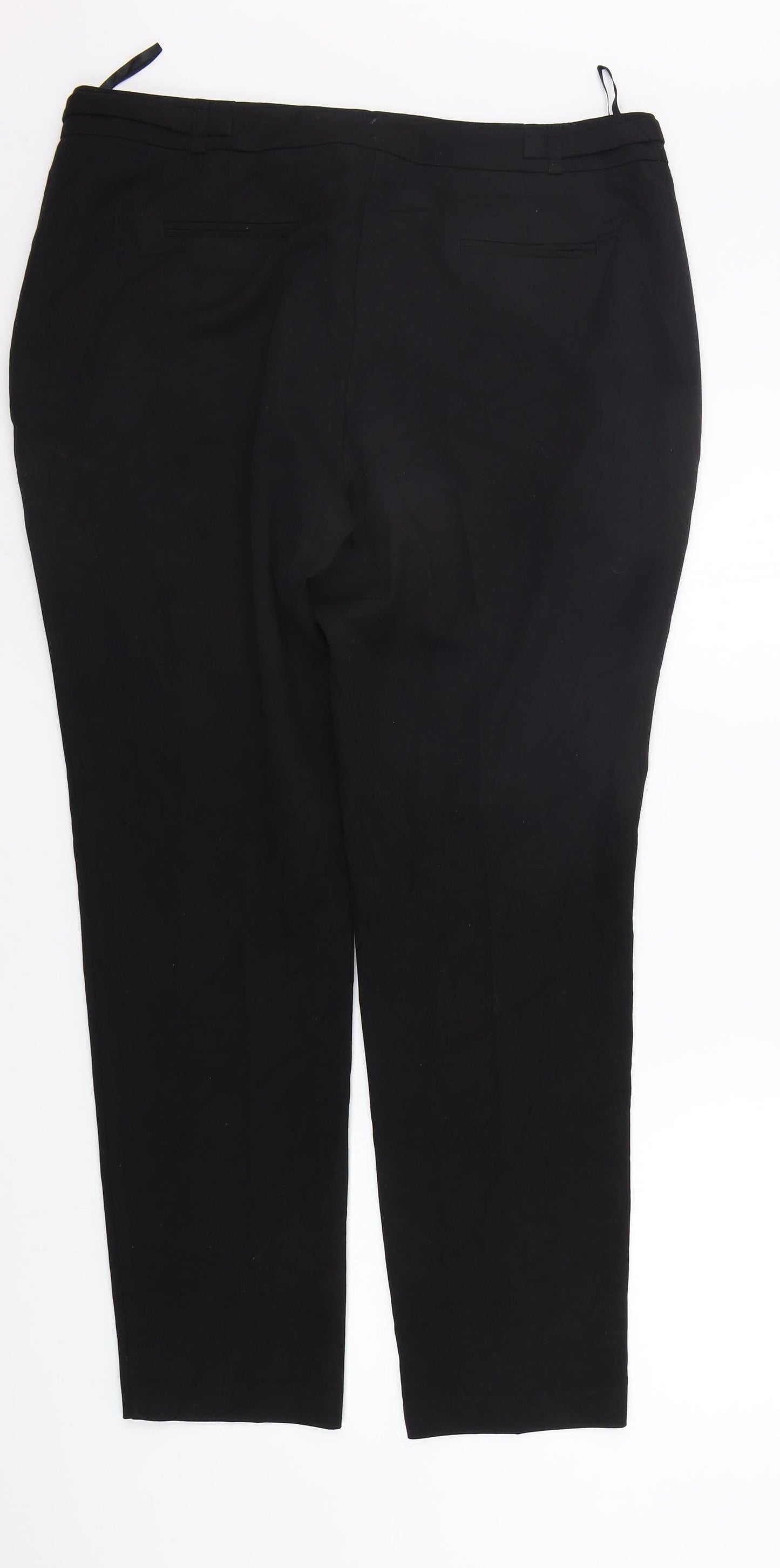 F&F Womens Black   Trousers  Size 16 L29 in
