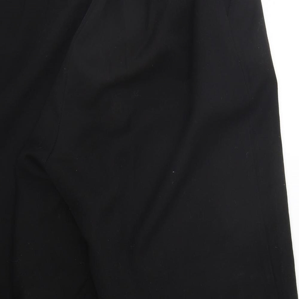 Preworn Womens Black   Trousers  Size 14 L20 in - Elasticated Waist