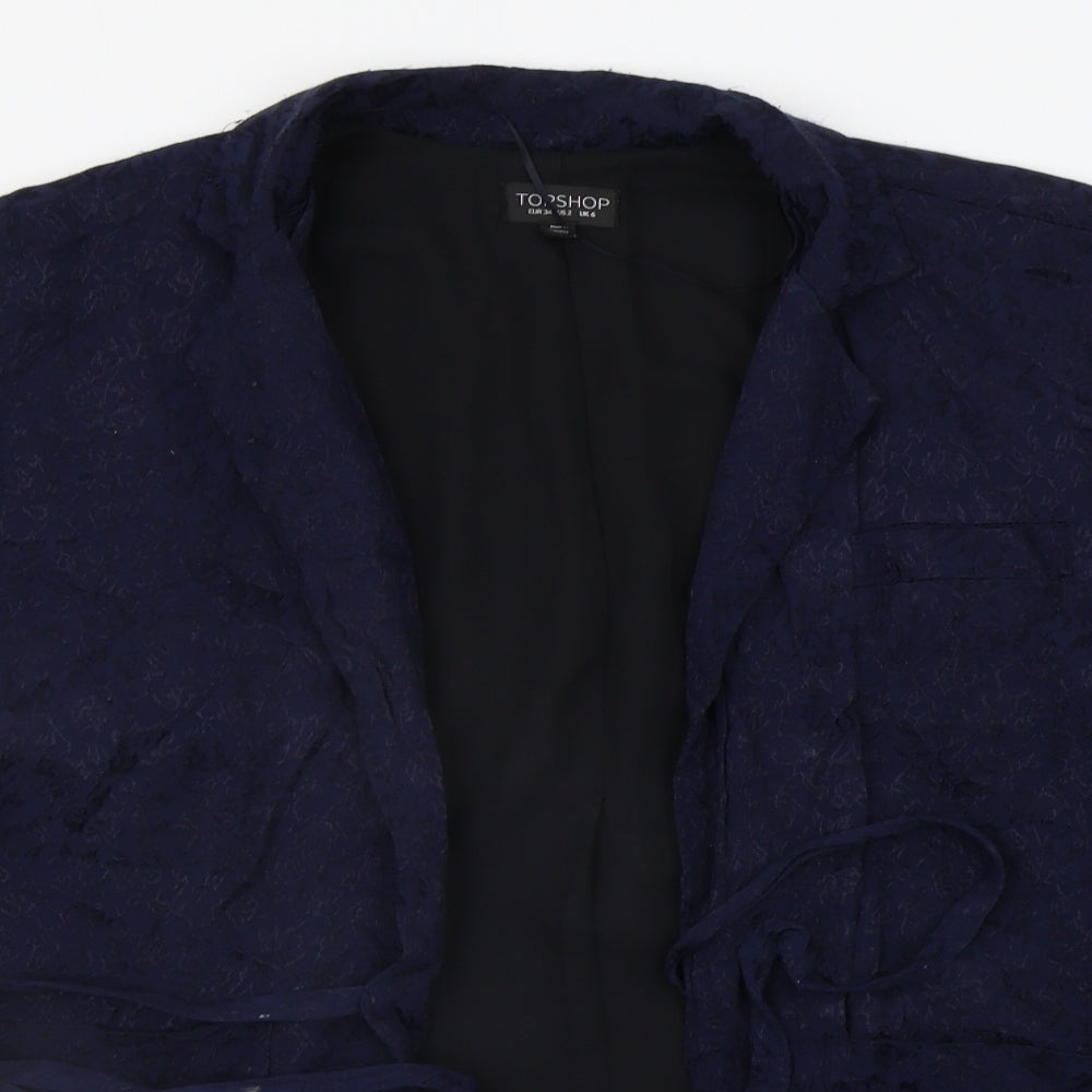 Topshop Womens Blue   Cardigan Jumper Size 6