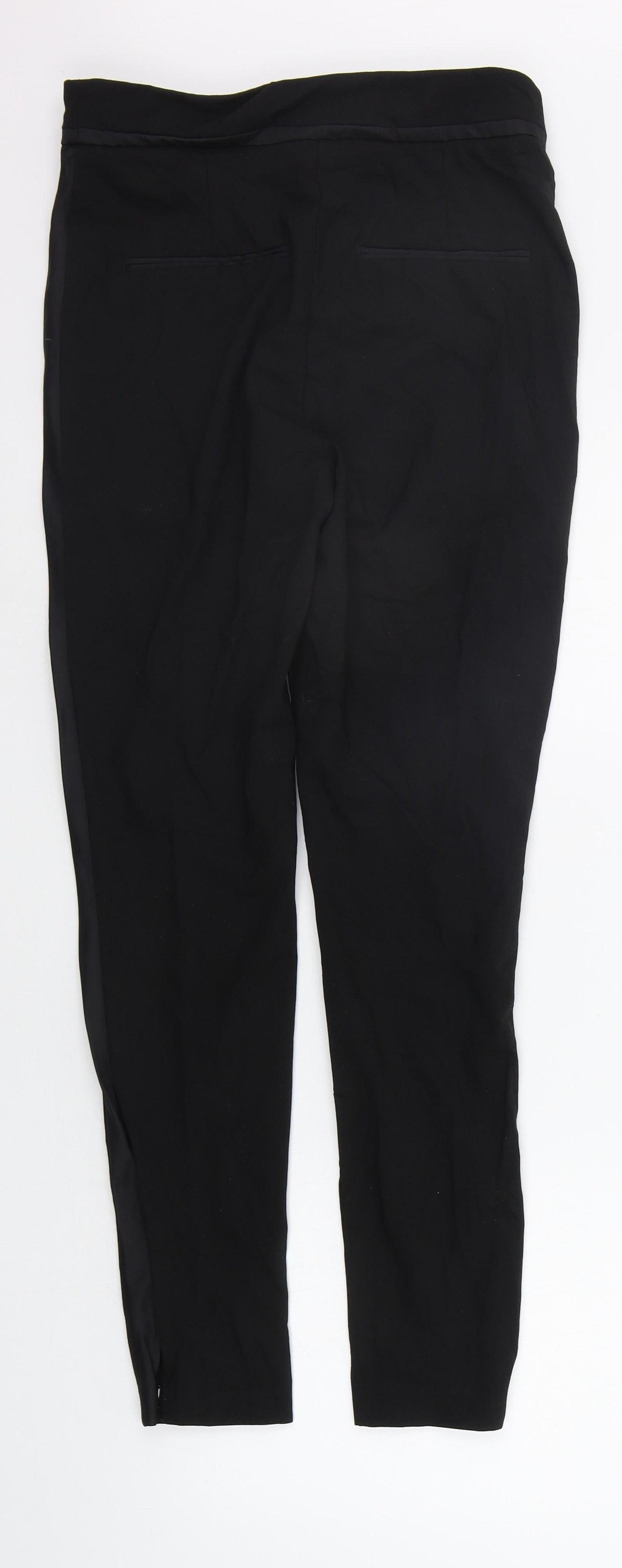 H&M Womens Black   Trousers  Size 8 L28 in