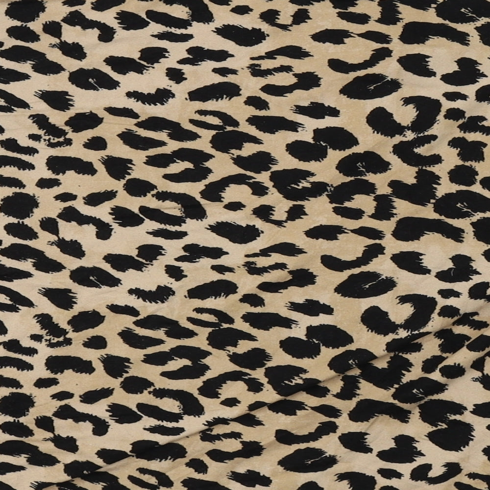 newlook Womens Brown Animal Print  Top Pyjama Top Size S