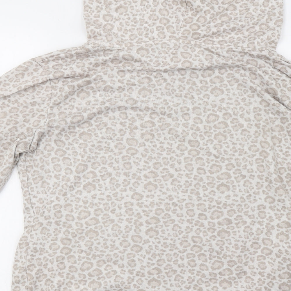 F&F Womens Beige Animal Print   Pyjama Top Size S
