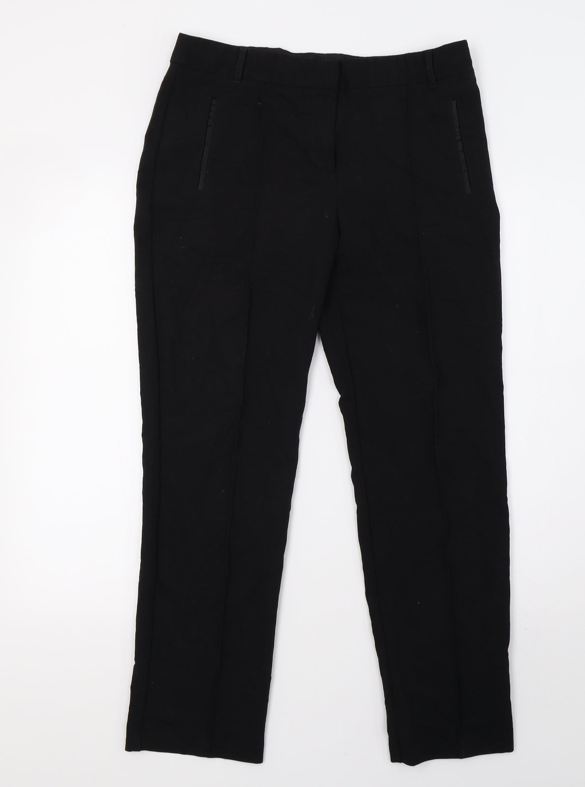 NEXT Womens Black   Trousers  Size 10 L28 in