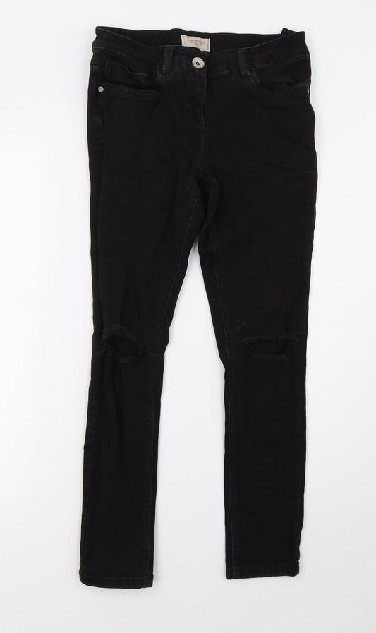NEXT Girls Black  Denim Skinny Jeans Size 13 Years