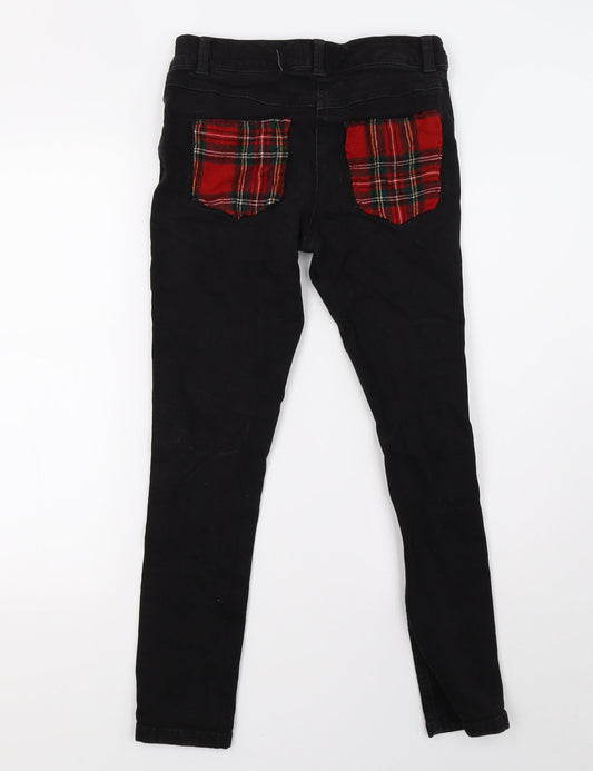 NEXT Girls Black  Denim Skinny Jeans Size 13 Years