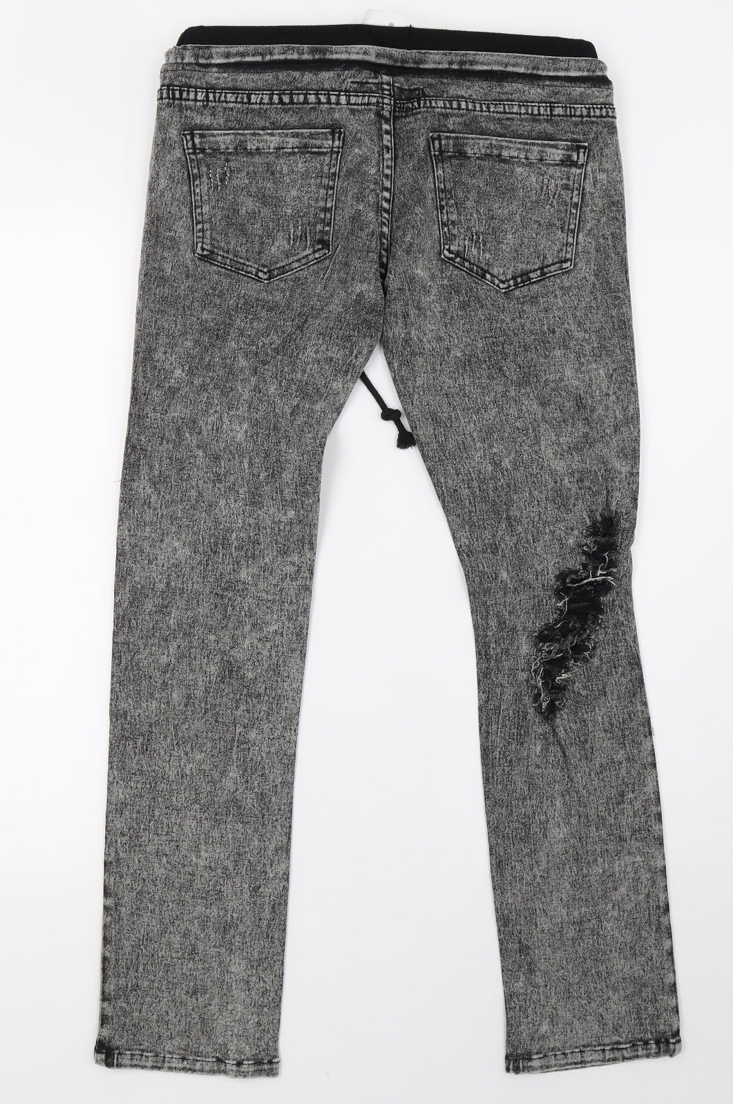 Preworn Womens Grey  Denim Skinny Jeans Size 10 L28 in