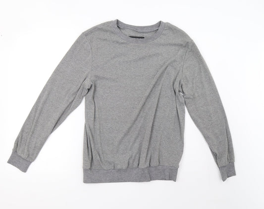 incerun Mens Grey   Pullover Sweatshirt Size S