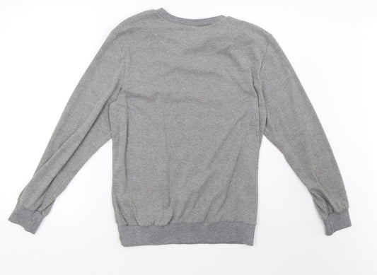 incerun Mens Grey   Pullover Sweatshirt Size S