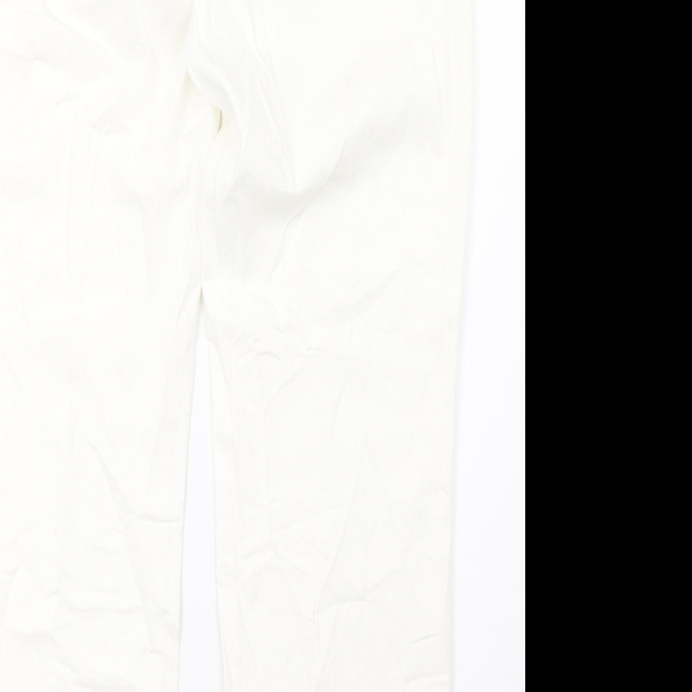 Gerry Weber Womens White  Denim Trousers  Size 14 L30 in