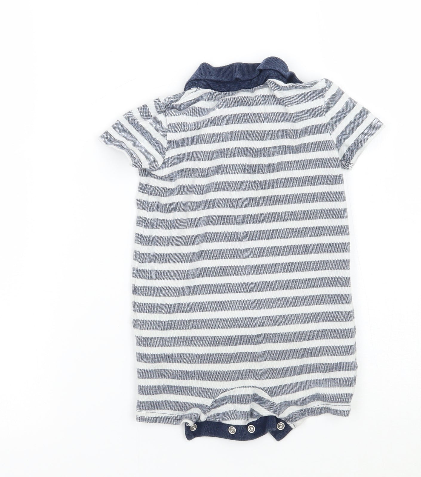 F&F Baby White Striped  Babygrow One-Piece Size 6-9 Months