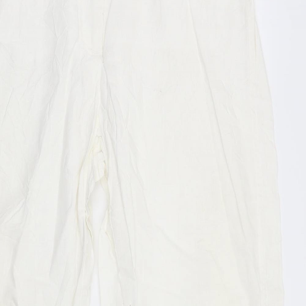 Canda Womens White   Trousers  Size 18 L30 in