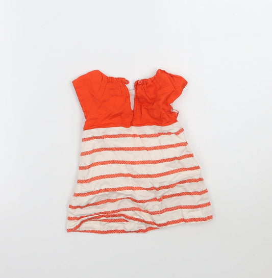 Gap Girls Orange Striped  A-Line  Size 3-6 Months