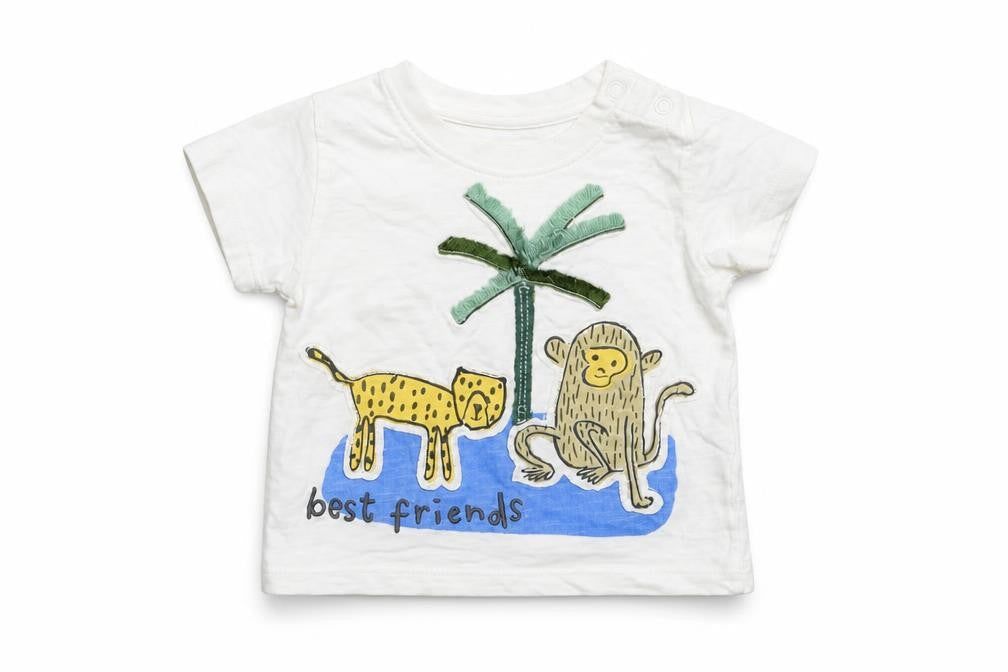 Marks and Spencer Boys White   Basic T-Shirt Size 0-3 Months