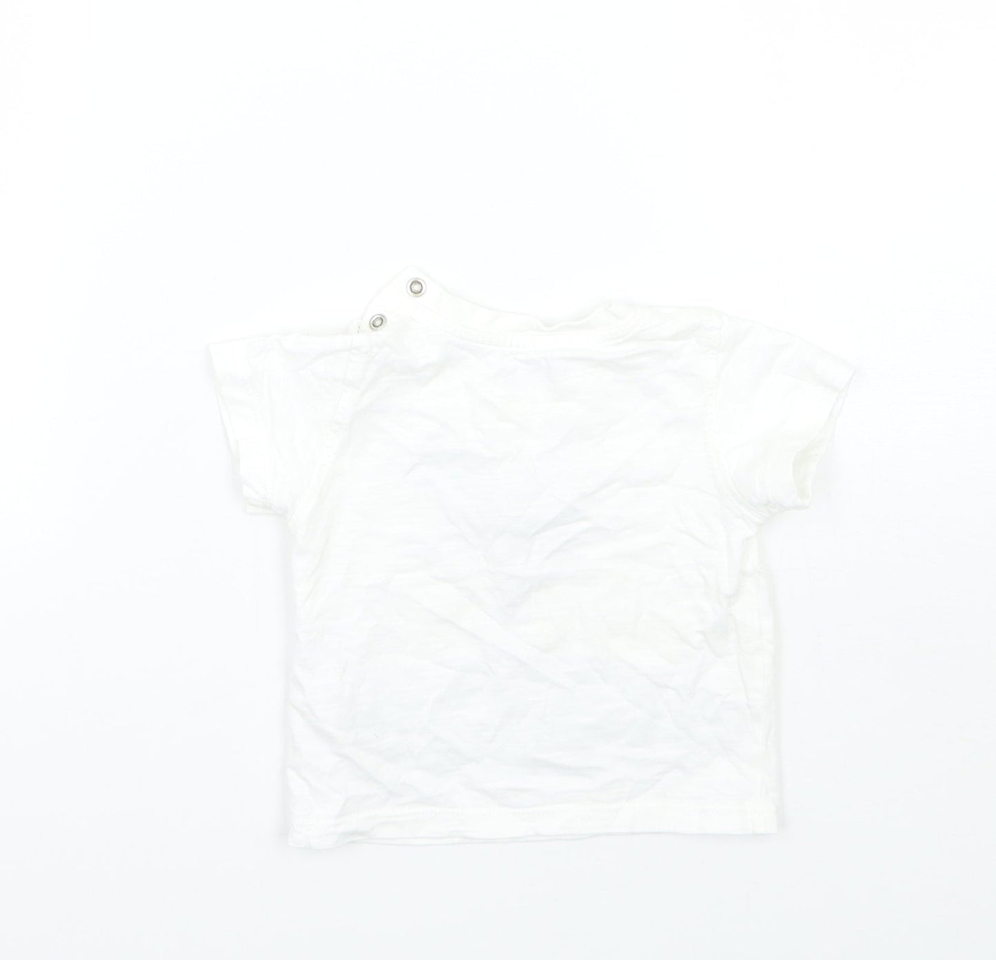 Marks and Spencer Boys White   Basic T-Shirt Size 0-3 Months