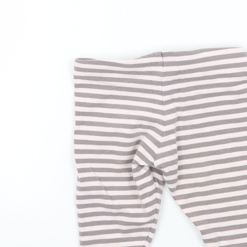 NEXT Baby Pink Striped  Sweatpants Trousers Size 3-6 Months