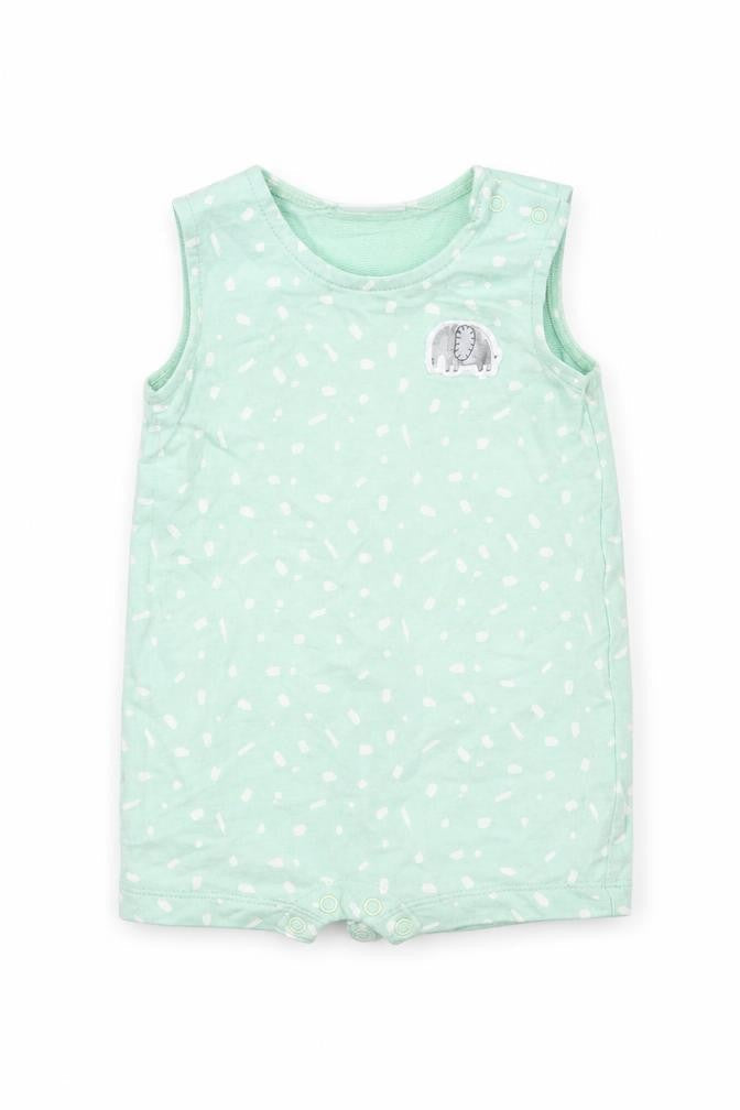 NEXT Girls Green Polka Dot  Babygrow One-Piece Size 3-6 Months