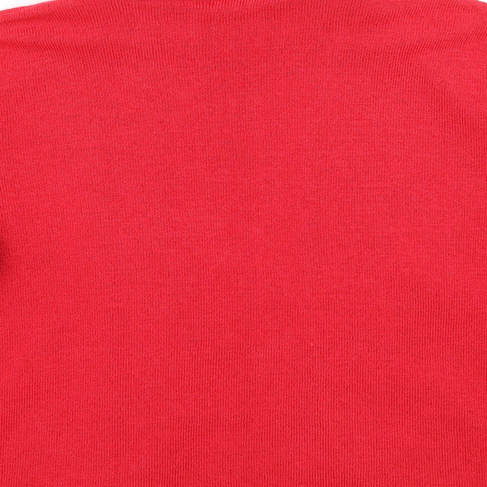 Elegant Collection Womens Red   Cardigan Jumper Size L