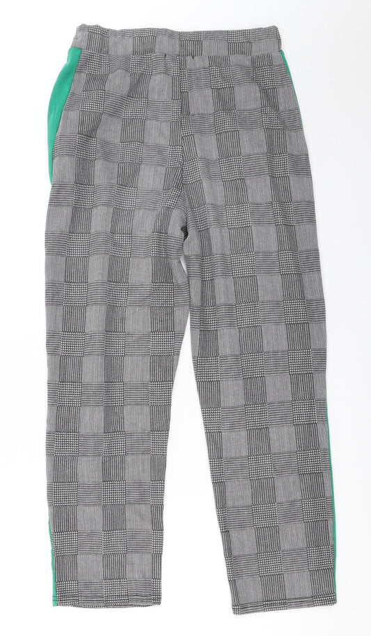 Ayanapa Womens Grey   Trousers  Size 8 L24.5 in