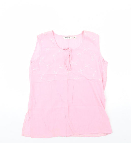 Antonia Bay Womens Pink   Basic Tank Size 10