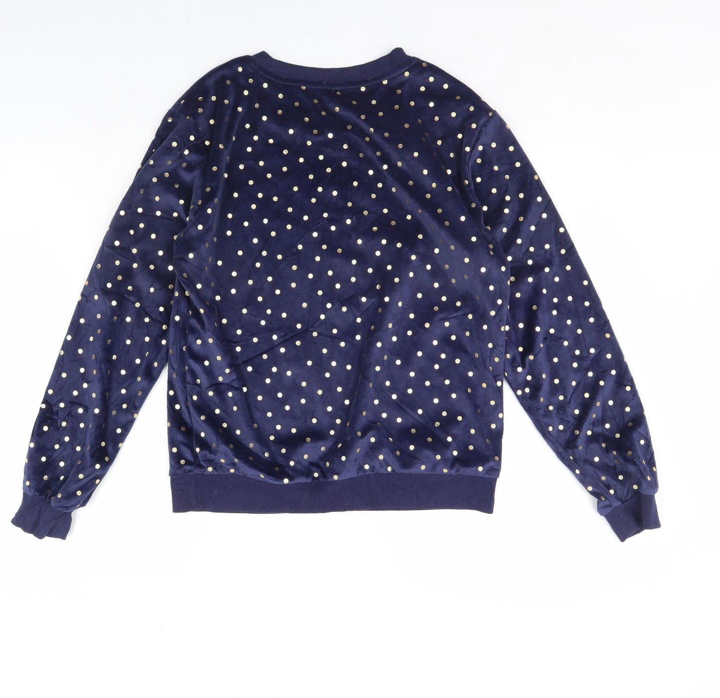 George Womens Blue Polka Dot  Cami Pyjama Top Size 8  - Let it snow