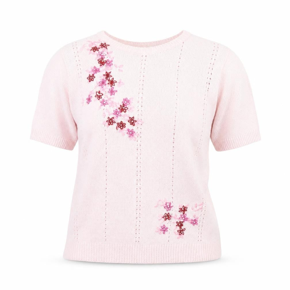 Mia Moda Womens Pink   Pullover Jumper Size S