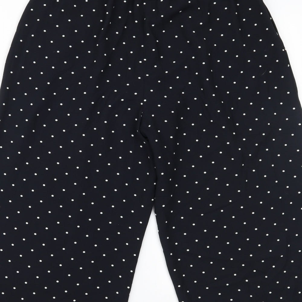 Zara Womens Blue Polka Dot  Trousers  Size S