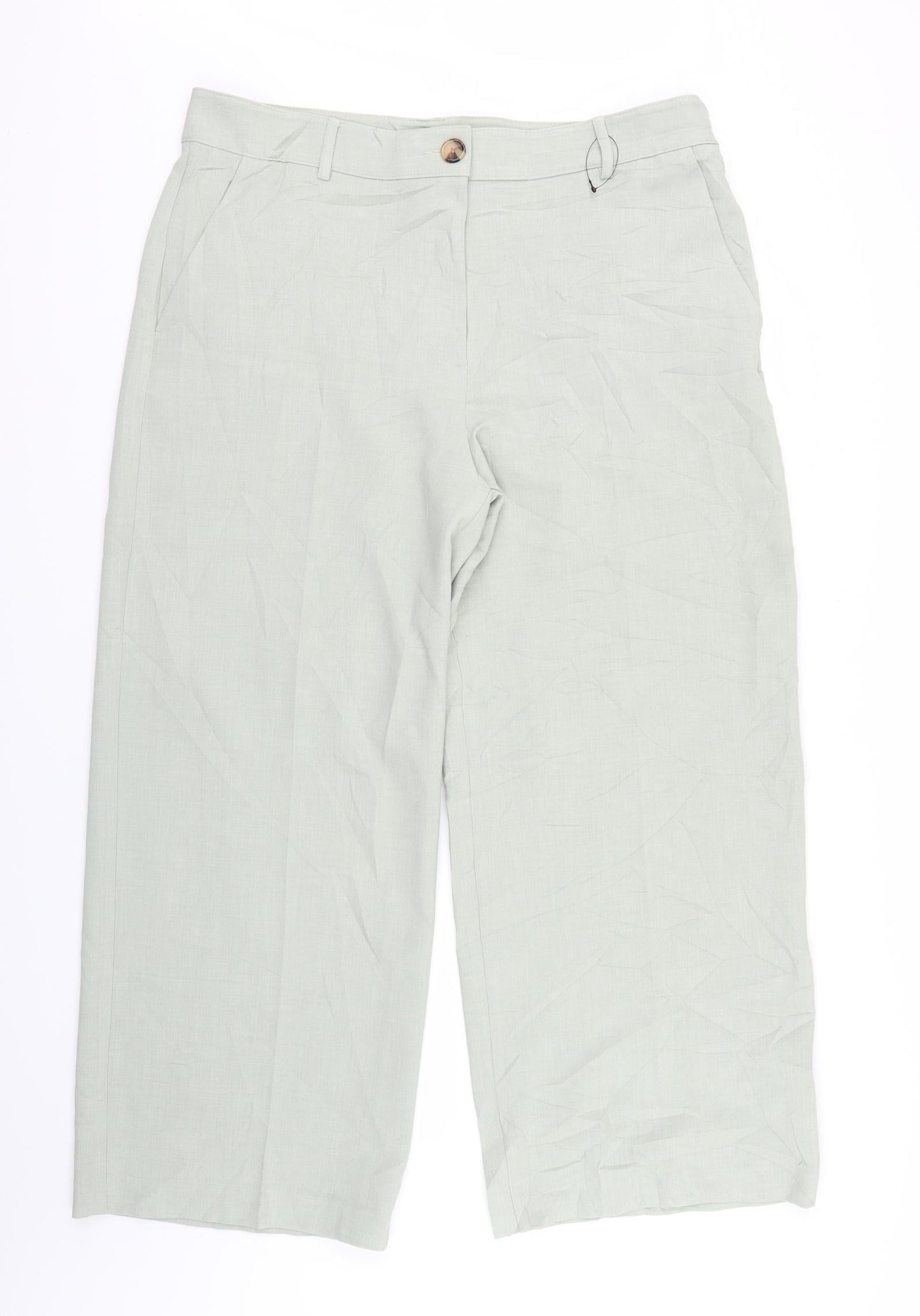 Marks and Spencer Womens Green   Trousers  Size 18 L28 in