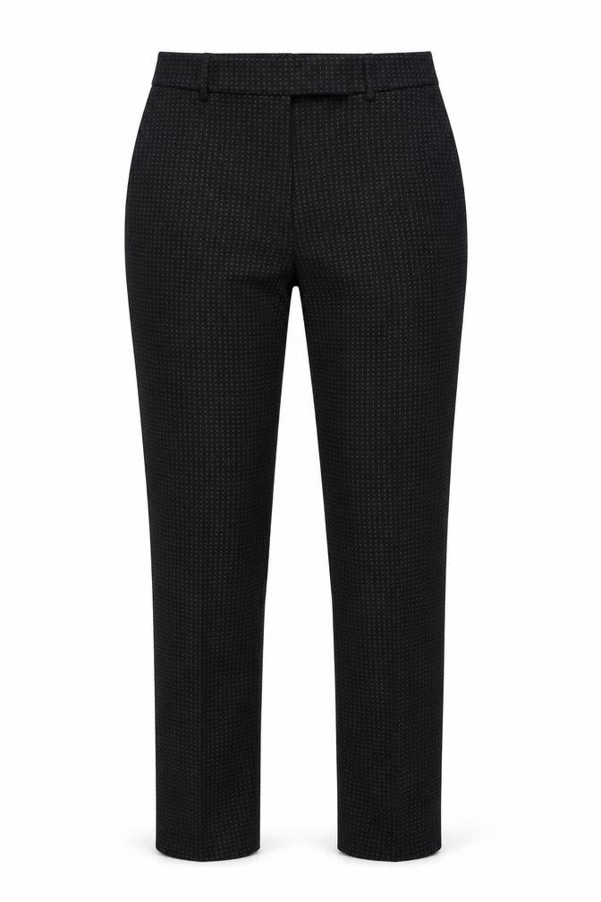 Marks and Spencer Womens Black Polka Dot  Trousers  Size 8 L27 in