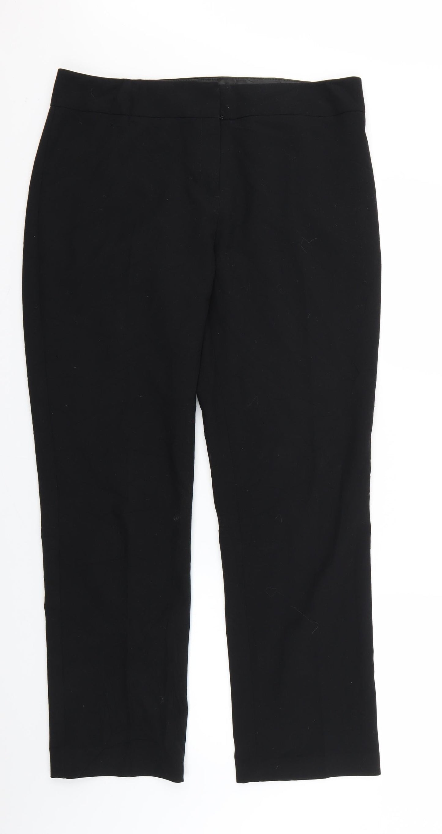 Marks and Spencer Womens Black   Trousers  Size 14 L26 in