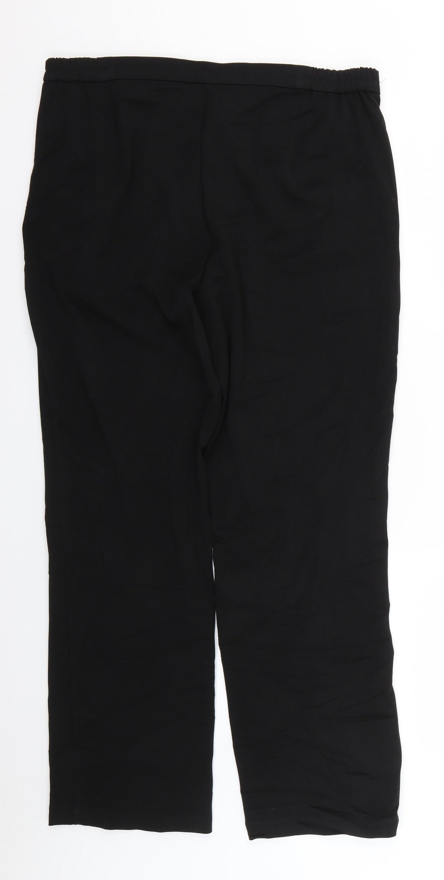 Marks and Spencer Womens Black   Trousers  Size 14 L25 in