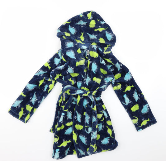 Dynamic Boys Multicoloured Geometric   Robe Size 4-5 Years