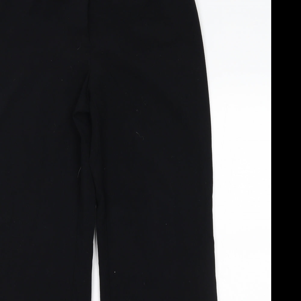 M&S Womens Black   Trousers  Size 10 L28 in -