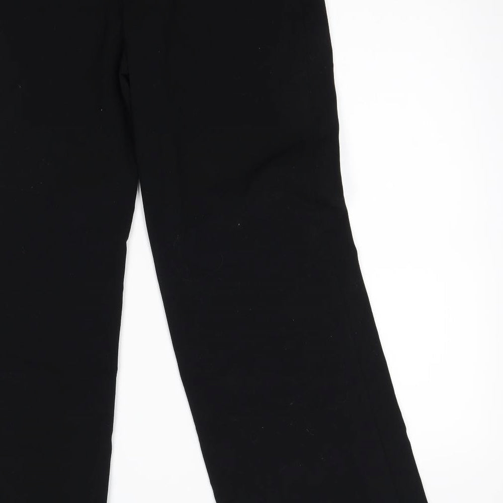 M&S Womens Black   Trousers  Size 10 L28 in -