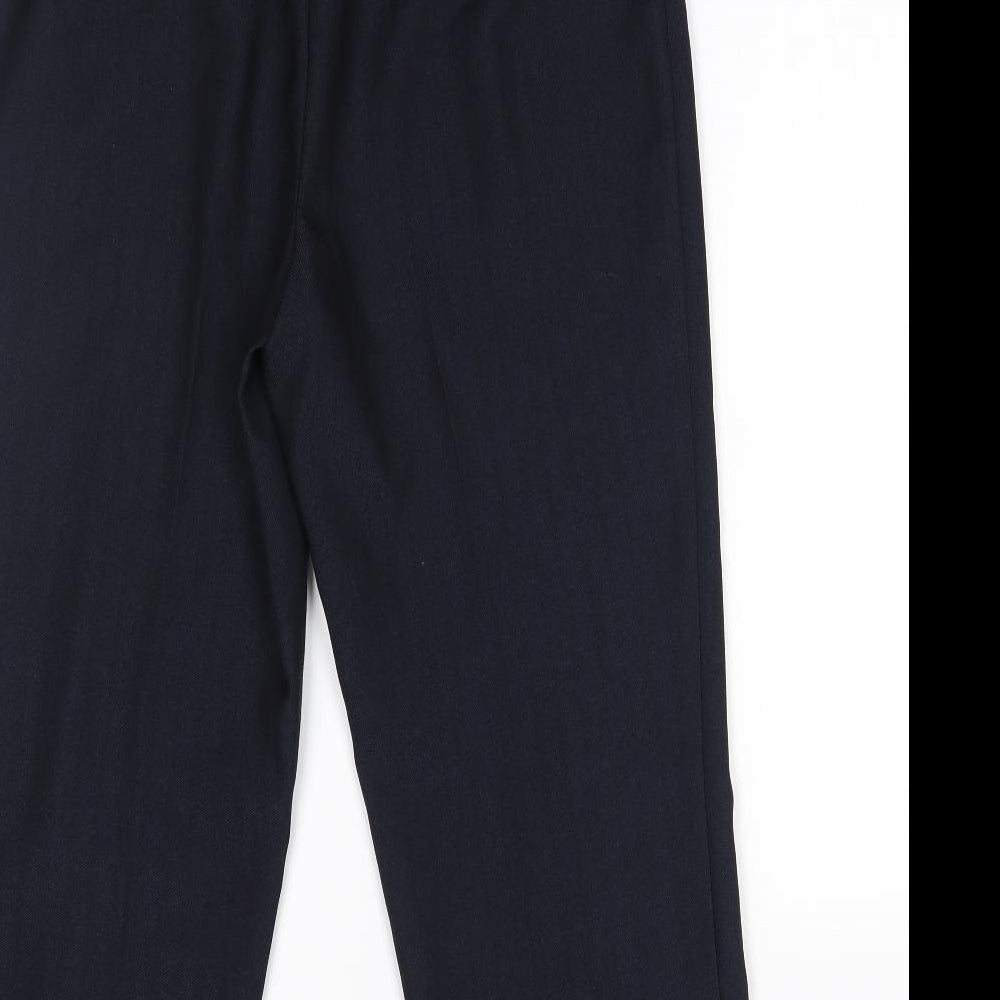 M&S Womens Blue    Suit Trousers Size 12 L24 in