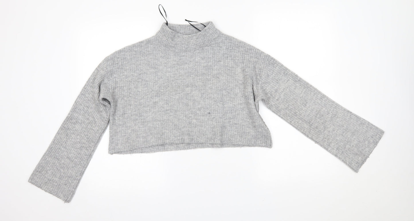 H&M Womens Grey   Pullover Jumper Size S