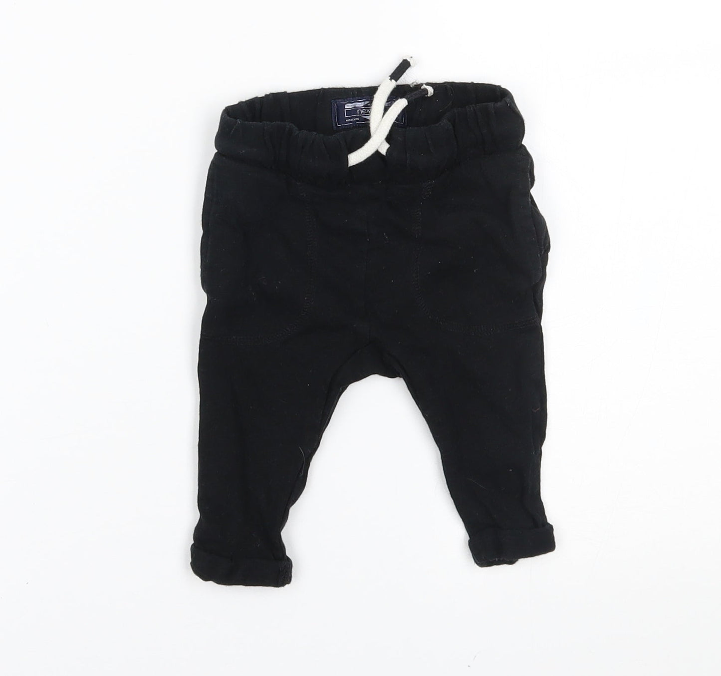NEXT Baby Black   Jogger Trousers Size 3-6 Months