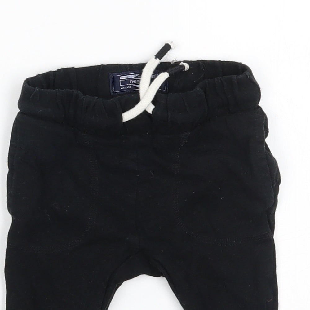 NEXT Baby Black   Jogger Trousers Size 3-6 Months