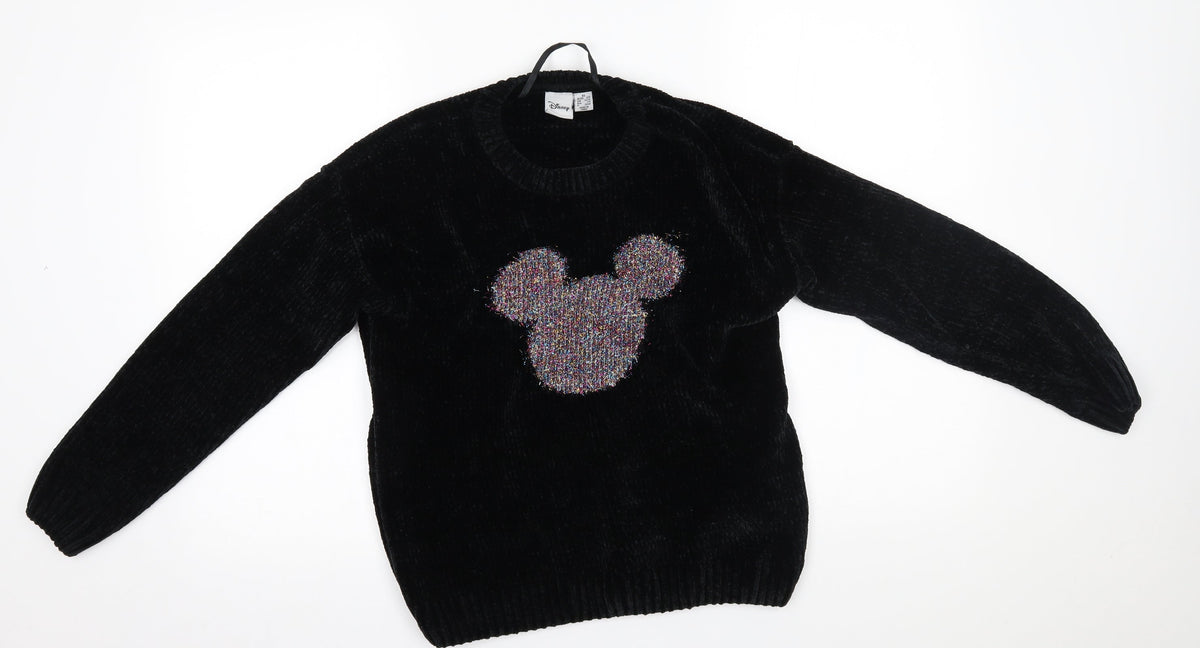 Front view of Primark women’s black jumper, size XS