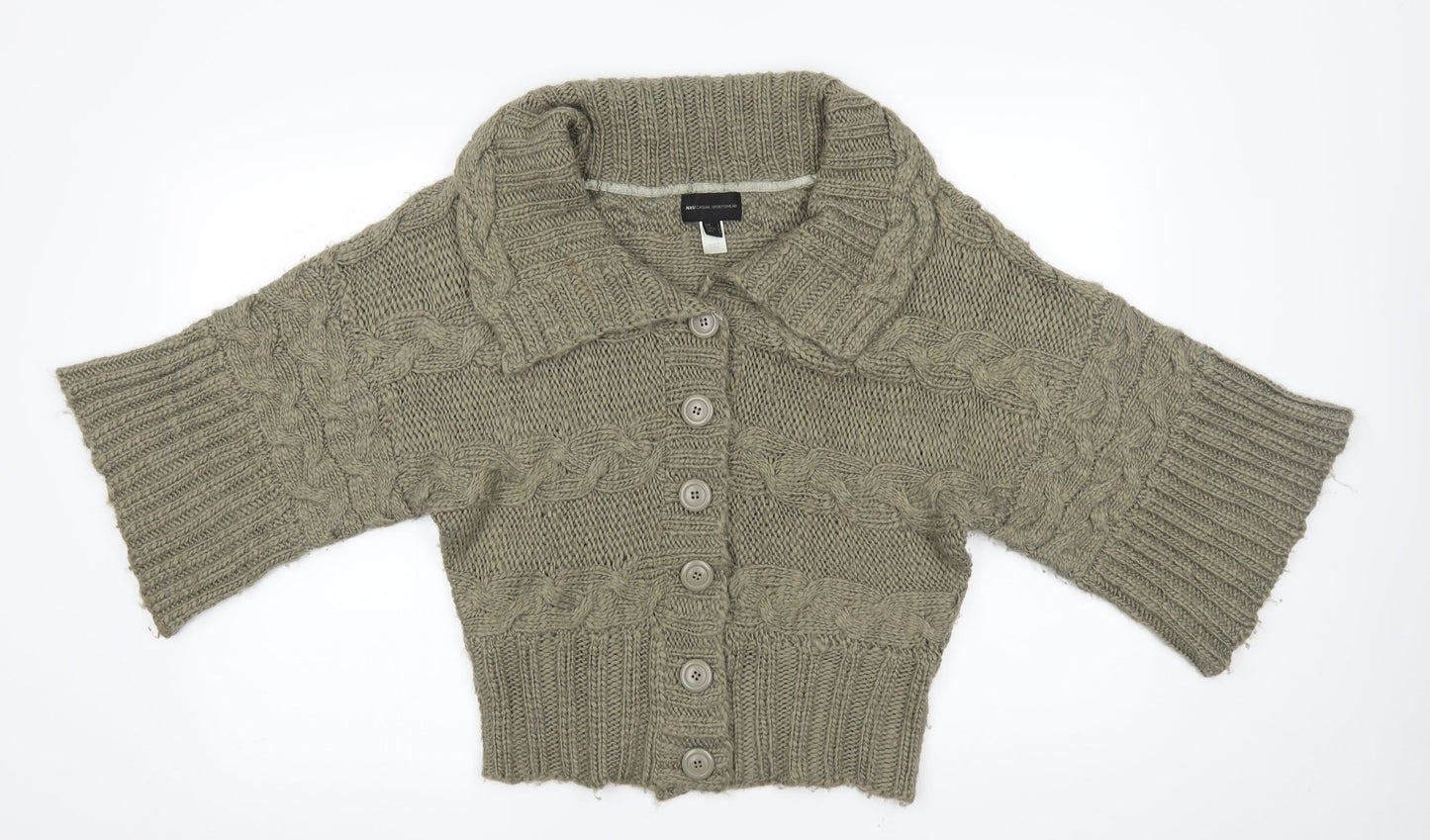 mng Womens Green   Cardigan Jumper Size L