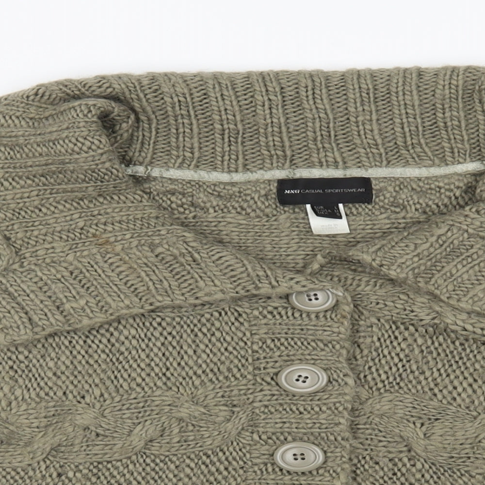 mng Womens Green   Cardigan Jumper Size L