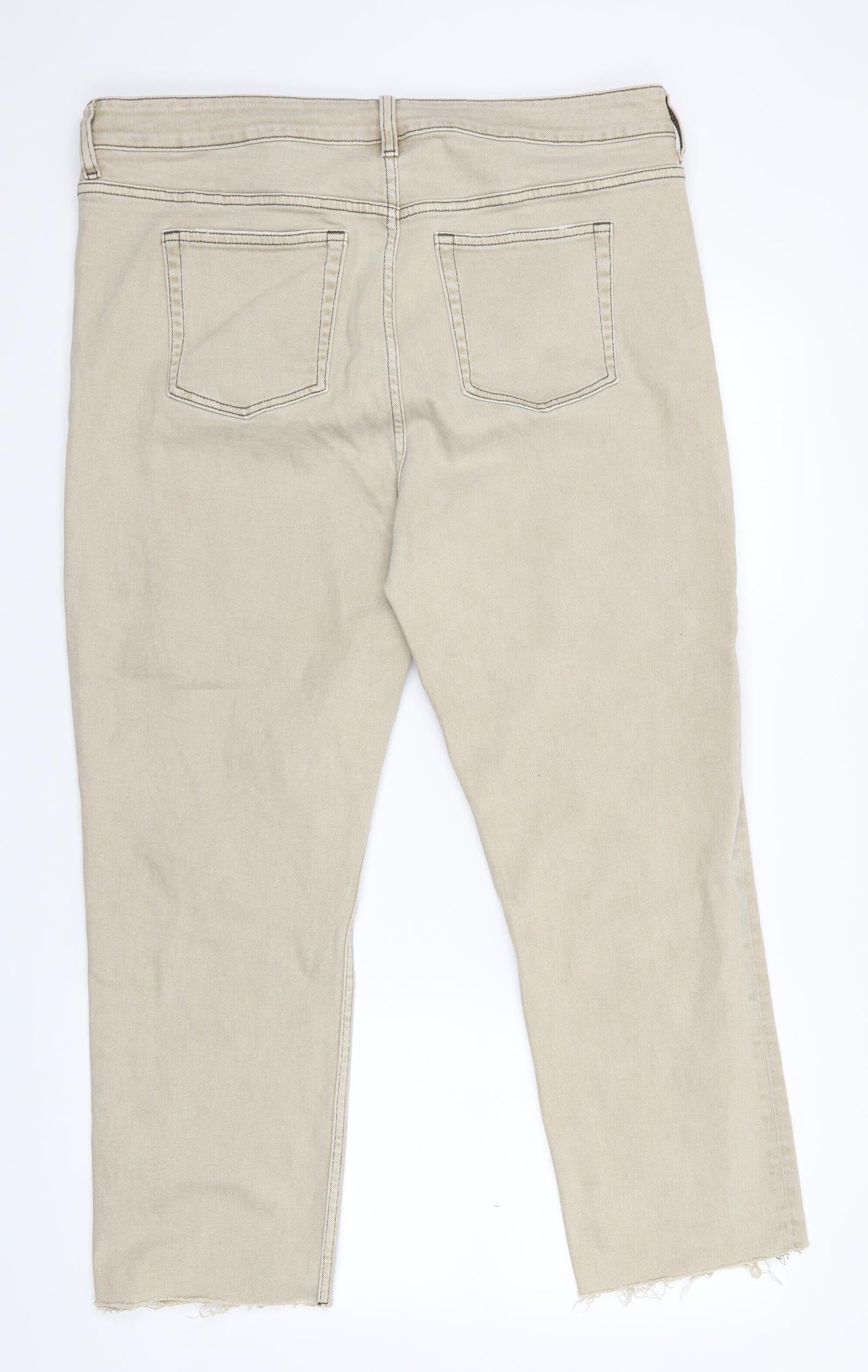 Preworn Mens Beige   Straight Jeans Size 36 L27 in