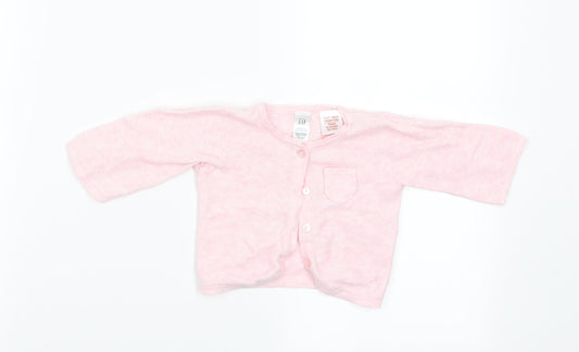 Gap Girls Pink   Cardigan Jumper Size 0-3 Months
