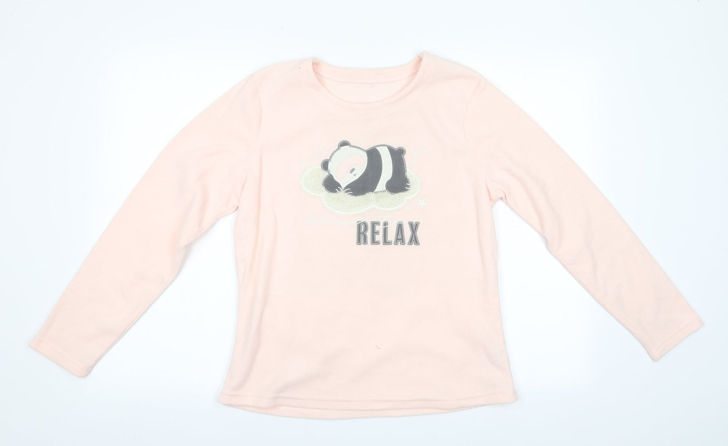 George Womens Pink Animal Print   Pyjama Top Size 8  - Sleeping Panda Relax