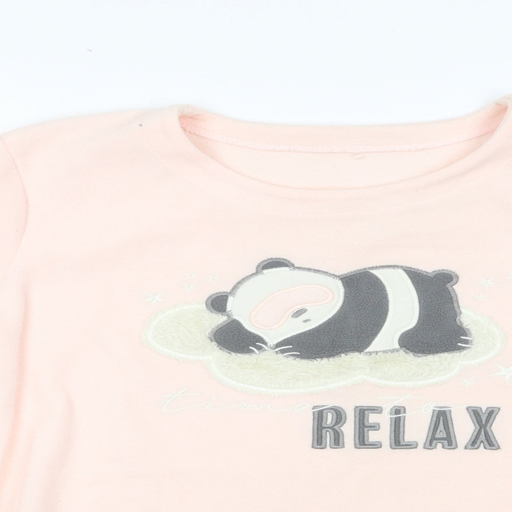 George Womens Pink Animal Print   Pyjama Top Size 8  - Sleeping Panda Relax