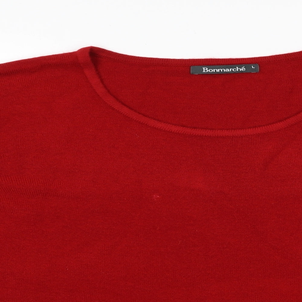 Bonmar Womens Red   Pullover Jumper Size L