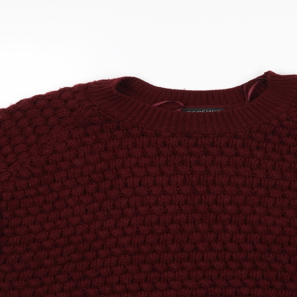 Topshop Womens Brown   Pullover Jumper Size 6