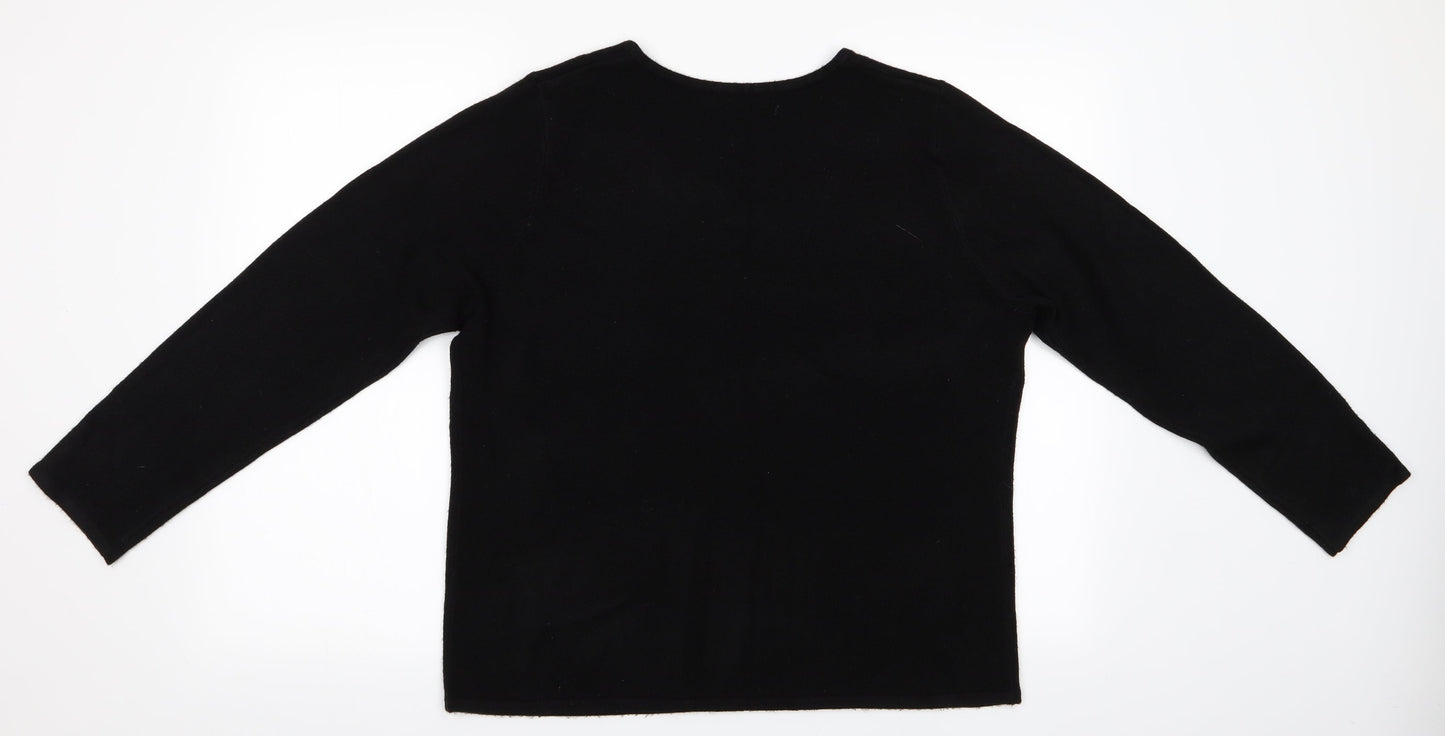 Bonmarché Womens Black   Pullover Jumper Size L